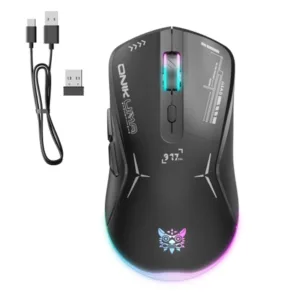 Onikuma CW917 RGB Dual-Mode Gaming Mouse - Black