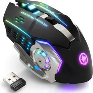 Wireless Gaming Mouse Bluetooth Mouse RGB Rechargeable