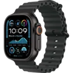 Apple Watch Ultra 2 GPS + Cellular 49mm Black Titanium Case with Black Ocean Band , Black , 49mm , Titanium , Black Ocean Band , M/L